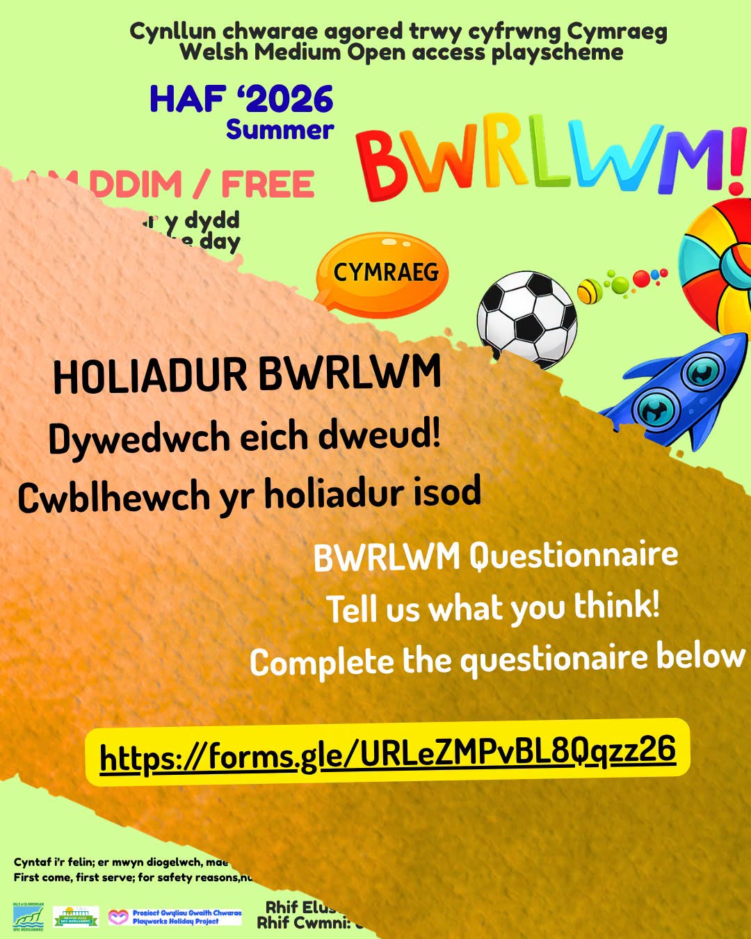 Holiadur Bwrlwm Haf 2026