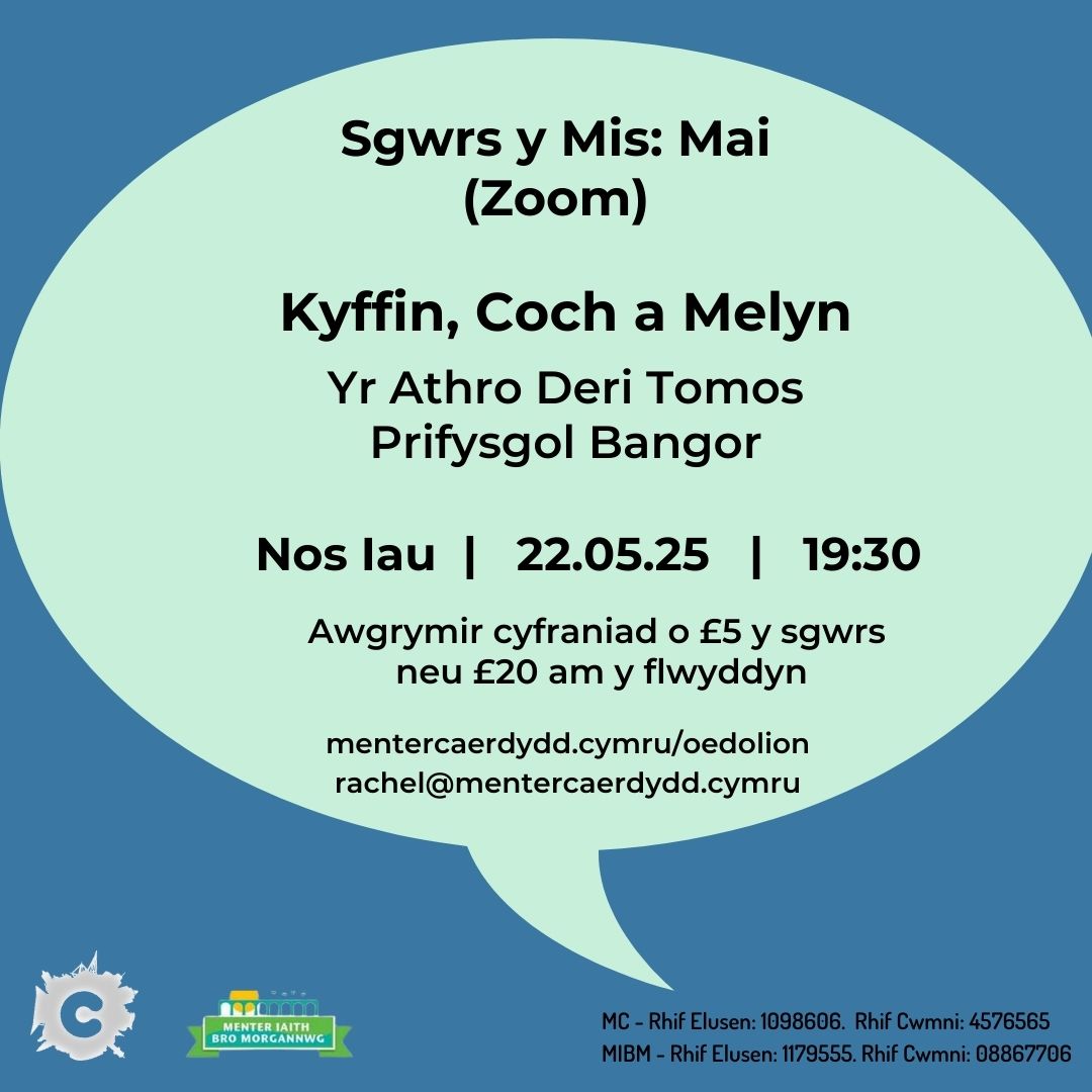 Monthly Talk in Welsh (ZOOM)